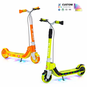 Foldable Kids Kick Scooter with Light-Up Wheels