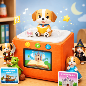 Screen-Free Audio Story Box (Arabic + English Content)